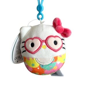 Squishmallows Hello Kitty Spring Cat Clip On Sanrio Tropical Food Treats 3.5in
